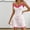 Hot Pink, variant on WCJM Pajama Set for Women Womens Sleep Dress Love Print Slim Fit Nightgown Women's Pajamas Lace V Neck Home Clothes Sleeping Dress