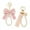 3, variant on Bow Keychain with Pearl for Bogg Bag Accessories, Cute Keychain Decorative Charms for Bogg Bag