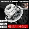 thumbnail image 3 of Conjunto de buje de cojinete de rueda KNOLET 515020 delantero para Ford, 3 of 8