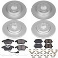 thumbnail image 2 of PowerStop Front and Rear Geomet Coated Brake Rotor and Pad Kit Fits: VOLKSWAGEN Select Models CRK7837, 2 of 5