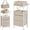 Off White, variant on Baby Diaper Caddy Organizer Cart with Drawers - 3In1 Rolling Storage Cart with Wheels, Removable Diaper Caddy, Detachable Dividers - for Crib, Bedroom, Art & Craft Organizer (Off White)
