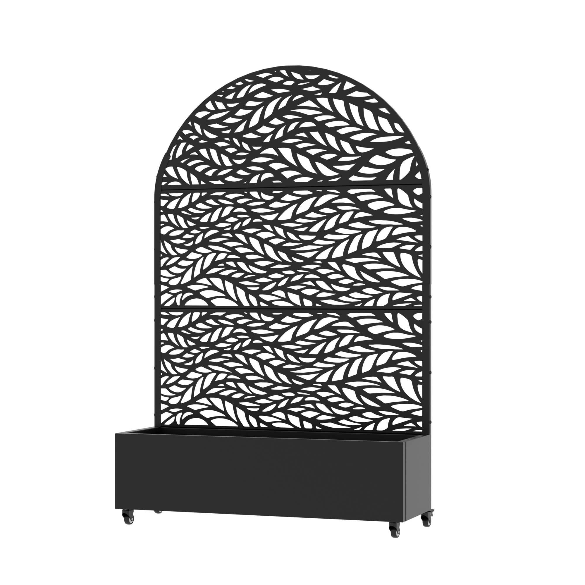 MAYEERTY Metal Arched Raised Garden Bed with Trellis Outdoor Planter Box Patio Backyard Vertical Climbing Plant Grow Bed, 72×47.2×15.7in