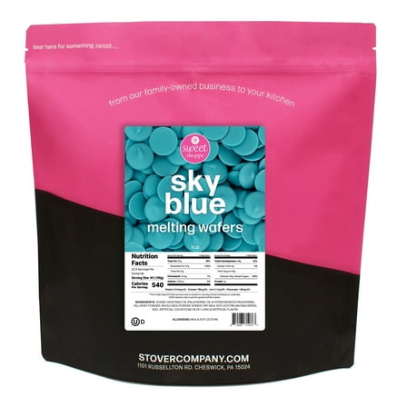 Sweet Shoppe Sky Blue Colored Melting Wafers, 5 lbs