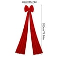 thumbnail image 2 of CREATITOY Oversized Burgundy Velvet Christmas Bow Ornaments - Large Festive Decor for Christmas TreeWindow Display Holiday Setup, 2 of 3