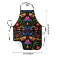 thumbnail image 2 of Goofa Bib Apron, Unisex Aprons Adjustable Waterdrop Resistant Cooking Kitchen Apron for Chef, Mexican Flower Traditional1 Pattern Apron Bulk, 2 of 5