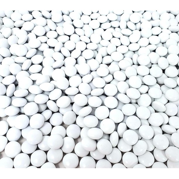 HERSHEYETS Candy Coated Milk Chocolate, White Pieces, Bulk Pack, 4 Pounds