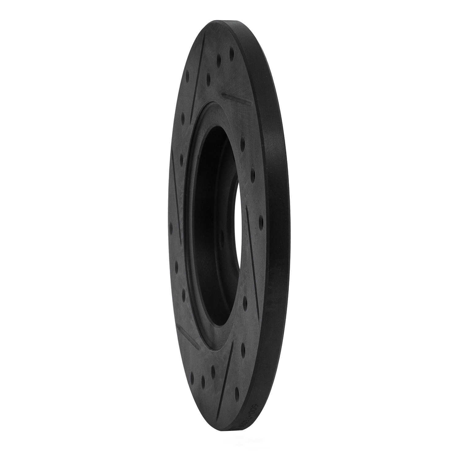 Dynamic Friction Company 633-76006R DFC Brake Rotor - Drilled And Slotted - Black
