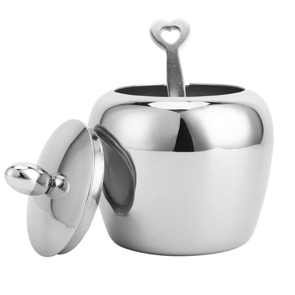 Sugar Bowl with Lip, Bowl with Lip Spoon, Sturdy Sugar Bowl, Practical for Home Cafe