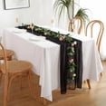 thumbnail image 5 of Camino de mesa Decoración del hogar Mantel Blanco Rosa caliente Romántico Elegante Simplicidad Hermosas decoraciones de fiesta terminadas, 5 of 5