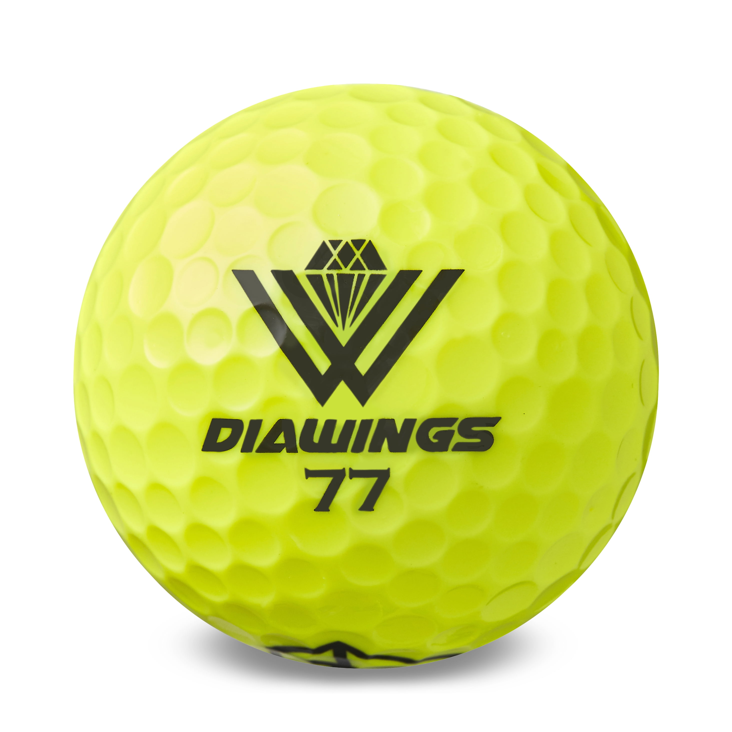 DIAWINGS MAX DISTANCE GOLF BALL YELLOW 12 Balls