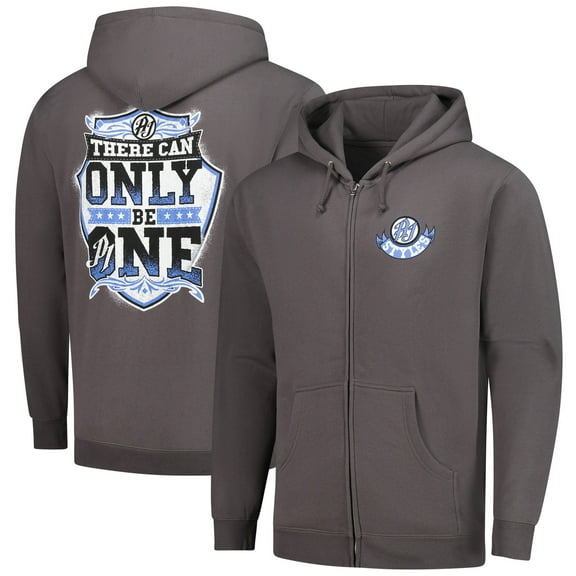 Men's Gray AJ Styles There Can Only Be One Full-Zip Hoodie