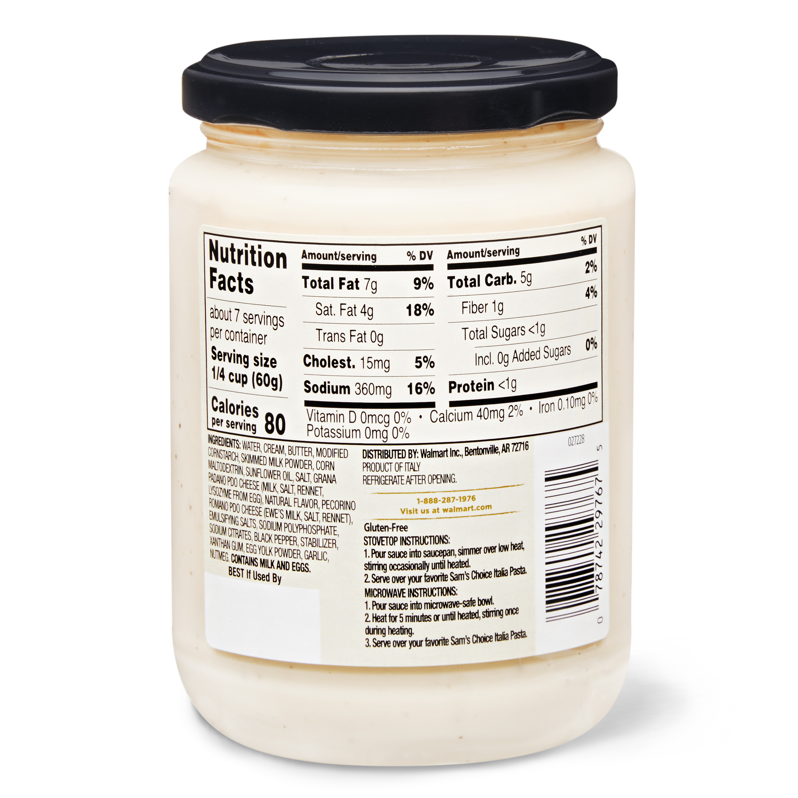 Sam S Choice Italia Alfredo Sauce Pasta Sauce With Italian Cheese 14 5 Oz Walmart Com Sam S Choice Italia Alfredo Sauce Pasta Sauce With Italian Cheese 14 5 Oz Walmart Com