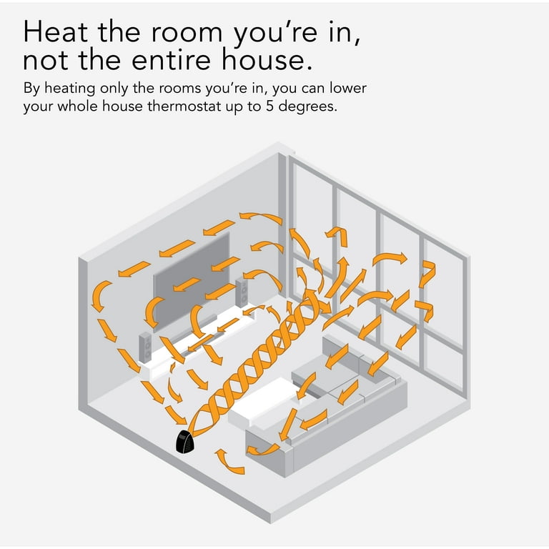 Vornado VH200 Personal Space Heater with Vortex Circulation Technology,  Champagne - Walmart.com