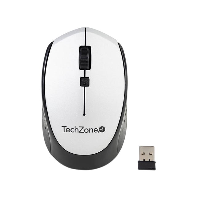 Mouse óptico inalámbrico TechZone TZ19MOU01-INA, Receptor USB. TechZone TZ19MOU01-INAPL