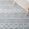 thumbnail image 6 of SAFAVIEH Parma Benedict Geometric Shag Area Rug, Grey/Ivory, 4' x 6', 6 of 8