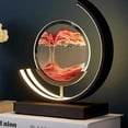 thumbnail image 3 of Modern Creative quicksand painting Table Lamp For Bedroom Study Office Bedside Decor Desk Light Home Decoration Art Table Lamp My Lux Decor Round, 3 of 14