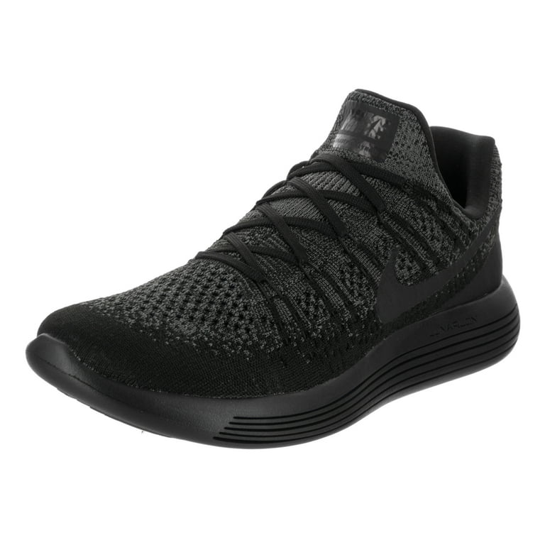 Men's Lunarepic Low Flyknit Running Shoes (12 D(M) US, Black/Dark Grey/Racer Blue) - Walmart.com
