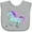 AC-Heather Grey, variant on Inktastic Crystal Unicorn Boys or Girls Baby Bib