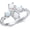 5, variant on 925 Sterling Silver White Opal 4-stones Ring,Statement rings with Four Leaf Clover Opal Jewelry Gifts for Women Her(Ring Size 5-9)