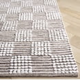 thumbnail image 4 of SAFAVIEH Montauk Taryn Checkered Cotton Area Rug, Brown/Ivory, 8' x 10', 4 of 11