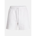 thumbnail image 5 of No Boundaries Men's Fleece Jogger Shorts, 6 in Inseam, Men's Sizes XS-5XB, Platinum Grey Heather, 5 of 5