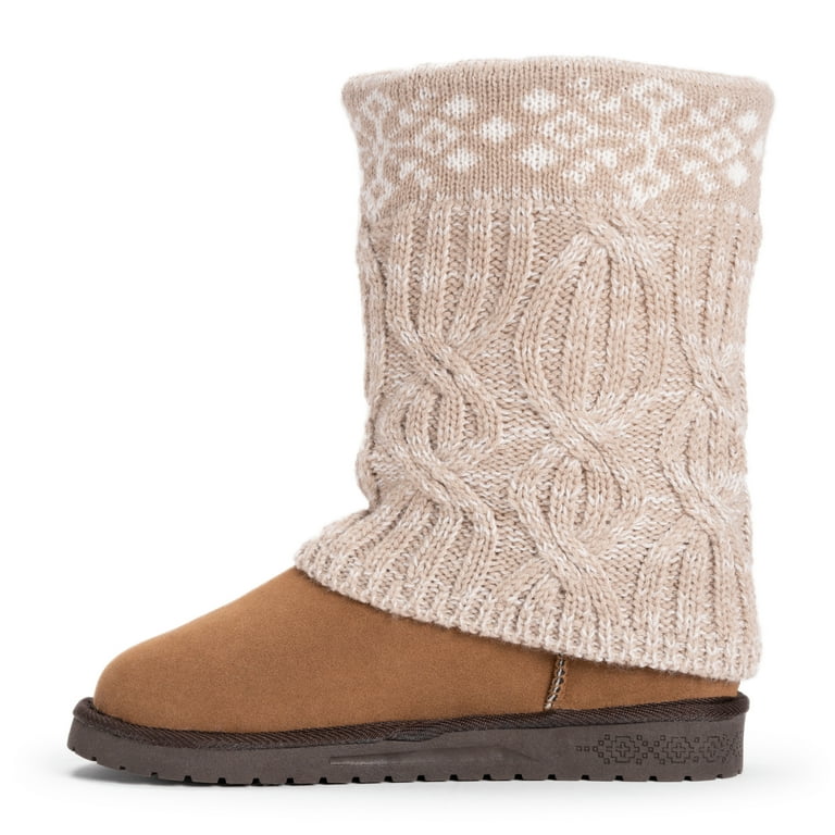 MUK LUKS Women's Cheryl Cuff Boot - Walmart.com