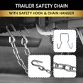 thumbnail image 5 of Rizz-Man Manufacturing Trailer Safety Chain (Pair) with Safety Hook & 2-Inch Chain Hanger - 24 Inch Length for Each Chain, 1/4" Diameter, for Reliable Transportation (7800 LB), 5 of 5