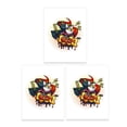 thumbnail image 1 of Matsuzay Paquete de 3 cuadros colgantes sin marco con estampado de animales de dibujos animados a prueba de agua Multicolor brillante en Color imágenes Decoración del hogar Matsuzay HA011822-00, 1 of 6