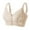 Pink, variant on Bras for Women BC Cup Front Zip Wireless Bra with Embroidery Detail and Light Support for Summer Comfort
