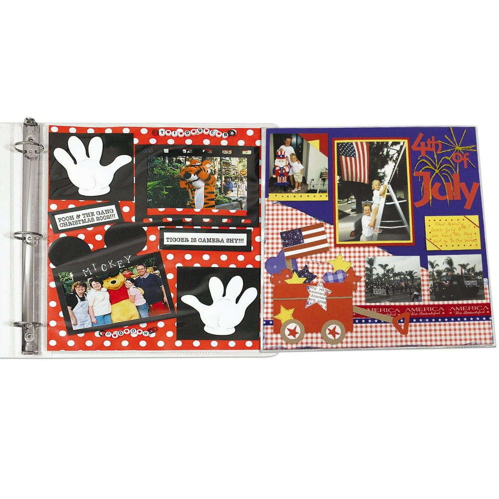 Memory Book Panoramic FoldOut Scrapbook Page Protector, Center Loading