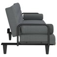thumbnail image 3 of vidaXL Sofa Bed with Armrests Dark Grey Fabric, 3 of 5
