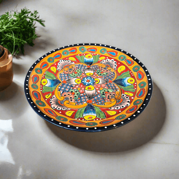 11.5" Talavera Dinner Plate | Vibrant Mexican Dinnerware (1Piece)