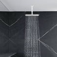 thumbnail image 2 of Support de Douche Plafond 8 Pouces avec Bride Connexion Universelle G1/2 Chrome, 2 of 11