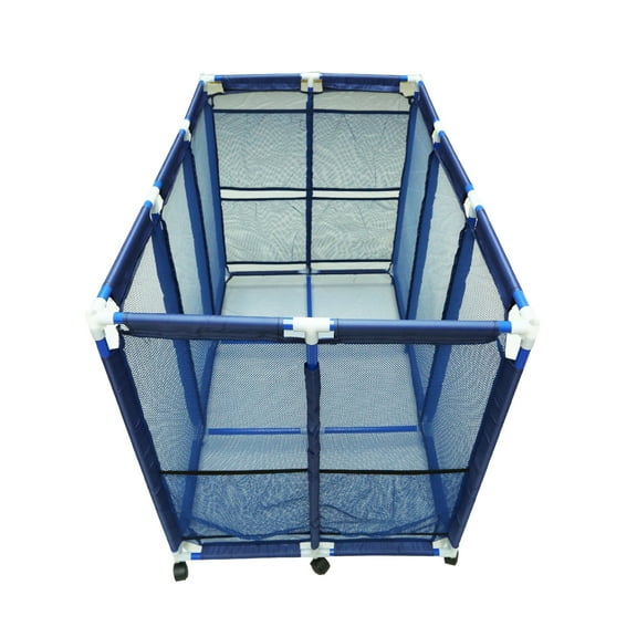 47 in x 30 in Mesh Pool Bin Storage Organizer Cart for Toys and Accessories