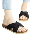 thumbnail image 4 of Soda Shoes Women Sandals Footbed Criss Cross Band Strap Flip Flops MIDGE-S Light Mauve Pink 8, 4 of 4
