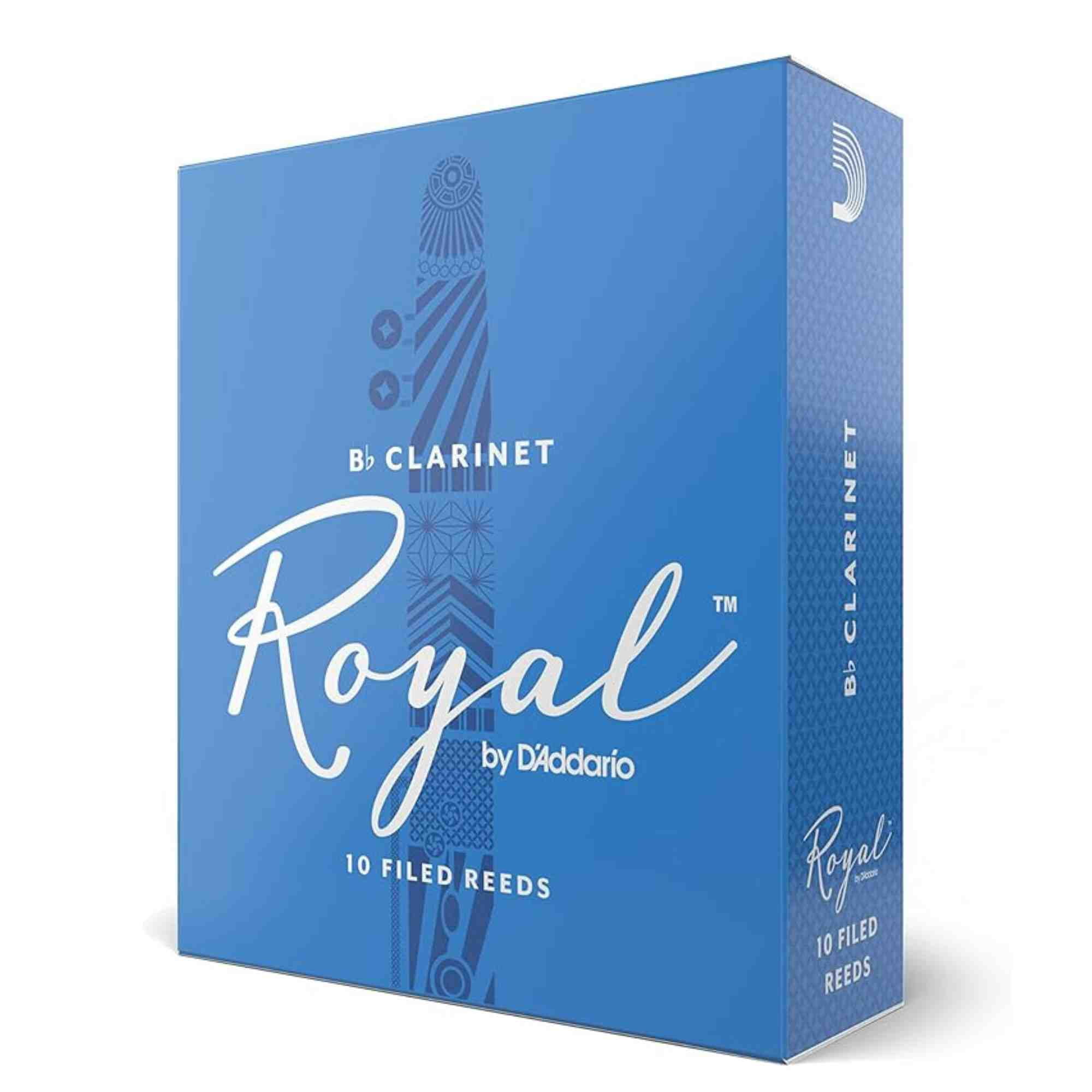 Rico Royal Bb Clarinet Reeds, Box of 10 Strength 1.5