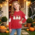thumbnail image 5 of Futezty Boys Girls Halloween Shirts Kids Ghost Graphic Tees Raglan Long Sleeve T-Shirt 2T-7T, 5 of 7