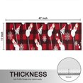 thumbnail image 5 of Kitchen Rugs Sets Of 2,Red Christmas Snowman Pattern Anti Fatigue Kitchen Mat Rugs Non Slip Washable,Decorative Kitchen Floor Mats for Kitchen,Sink,Laundry,17"X47", 5 of 5