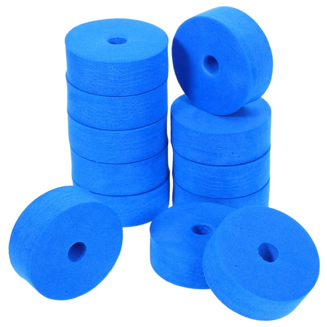ELAYARD 12 Pcs Tampons de Cymbale en Feutre Bleu Multifonctionnels Rondelles Durables pour Réduction et Protection du Bruit