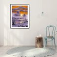thumbnail image 3 of Cuadros Decorativos 5D diamante pintura amanecer nieve montaña completo redondo taladro DIY mosaico Rhinestone Likrtyny embutido en tela, 3 of 9