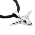 thumbnail image 2 of Arista Men's Classic Bull Design Pendant in Black Leather Solid Stainless Steel, 24", 2 of 4