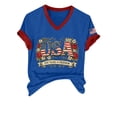 thumbnail image 6 of Plus Size Tops for Women 250Th Anniversary Print V Neck T Shirt 250Th Anniversary Tshirt Patriotic Tee on Sale, 6 of 6