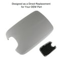 thumbnail image 5 of cciyu Armrest Center Console Lid Cover + Base Grey Armrest Covers Replacement fit for 2008-2012 For Honda For Accord, 5 of 5