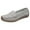Grey, variant on CPNG Women Leather Penny Loafers Driving Round Toe Boat Shoes Casual Comfort Non Slip Breathable Hollow Out Slip On Loafers Walking Driving Fashion Flat Shoes