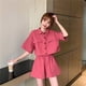 thumbnail image 2 of Conjunto de Pijama con botones para mujer, ropa de dormir Coreana de 2 piezas, ropa de noche sólida, traje de casa, 2023, 2 of 4