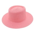 thumbnail image 2 of Kelon Women Roll Up Straw Panama Hat, Wide Brim Fedora Style, Foldable Beach Sun Hat, One Size Sun Hats, 2 of 3