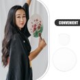 thumbnail image 3 of WHAMVOX Collapsible Fan Handheld For Women Round Foldable Hand Fan Summer Handheld Folding Fans Collapsible Handheld Fan For Festival Wedding Party, 3 of 7