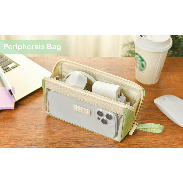  HawLander Kids Pencil Case for Girls or Boys, Cute Aesthetic Pencil  Pouch, Large Size, Light Green : Office Products