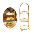 thumbnail image 4 of AMLESO Iron Cake Stand Decoration Display Plate Antique Display Cupcake Stand for Three-tier Disc, 4 of 8