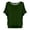 Dark Green, variant on Women Oversized Batwing Sleeves Short Tops Flowy Casual Tee Shirts Summer Blouse